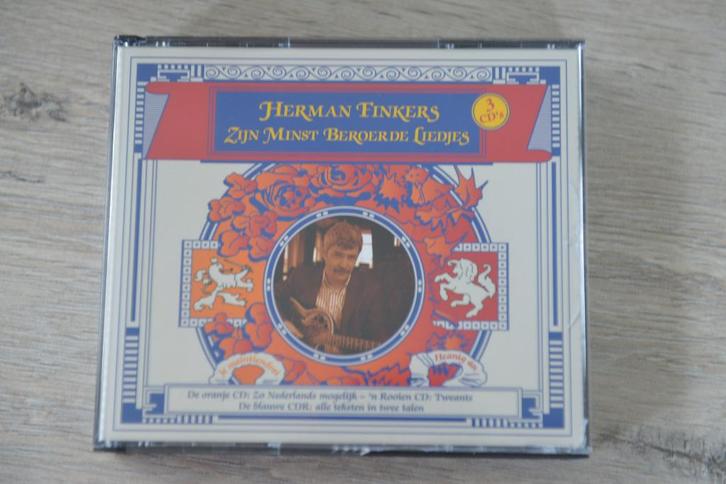 HERMAN FINKERS = ZIJN MINST BEROERDE LIEDJES 3CDbox, Cd's en Dvd's, Cd's | Humor en Cabaret, Zo goed als nieuw, Boxset, Verzenden