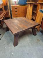 Vintage salontafel brutalist massief, Ophalen, ,, 50 tot 100 cm, ,