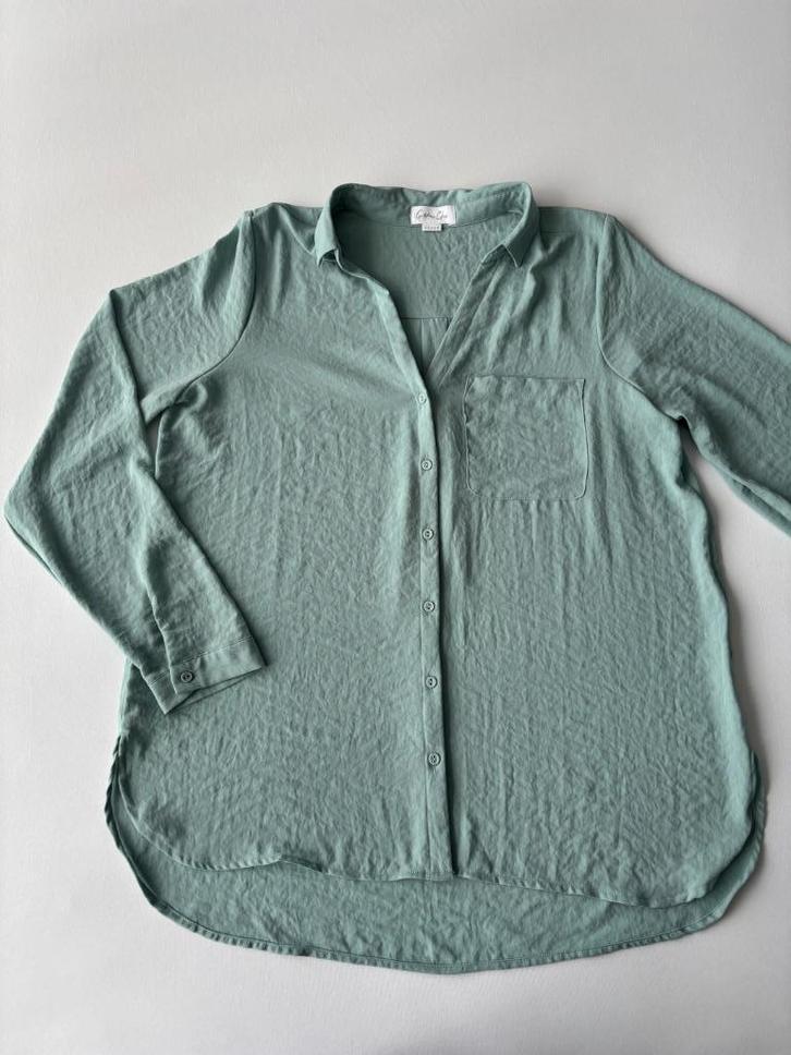 mooie Cotton Club- blouse Kleur Groen Maat:L tijdloos, Kleding | Dames, Blouses en Tunieken, Zo goed als nieuw, Maat 38/40 (M)