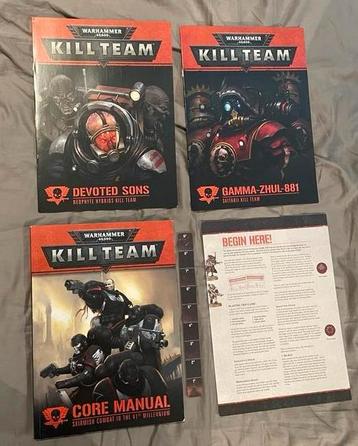 Warhammer 40k Kill Team 1st edition books & tokens & cards