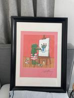 Kikker poster/tekening Max Velthuijs, ingelijst, Antiek en Kunst, Ophalen of Verzenden