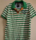 Als nieuw polo shirt NEW ZEALAND NZA groen wit streep M, Zo goed als nieuw, NZA, Groen, Verzenden