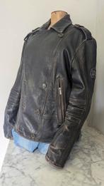 Vintage bruin leren jas L, Ophalen of Verzenden, Tweedehands, Jas | leer