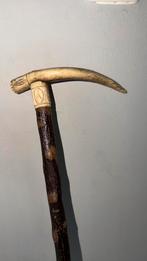Antieke herdersstok / wandelstok (ca. 1880–1930) hertengewei, Ophalen of Verzenden, Nieuw
