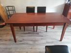 Kersenhouten (verlengbare) eettafel, salontafel, tv-meubel, Gebruikt, Rechthoekig, Ophalen