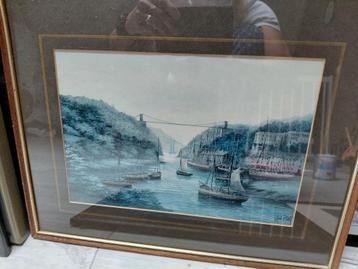 Ingelijste Print - Landschap/Zeegezicht beschikbaar voor biedingen