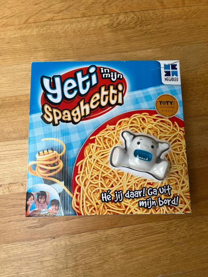 Yeti in mijn spaghetti, Hobby en Vrije tijd, Gezelschapsspellen | Bordspellen, Zo goed als nieuw, Ophalen of Verzenden