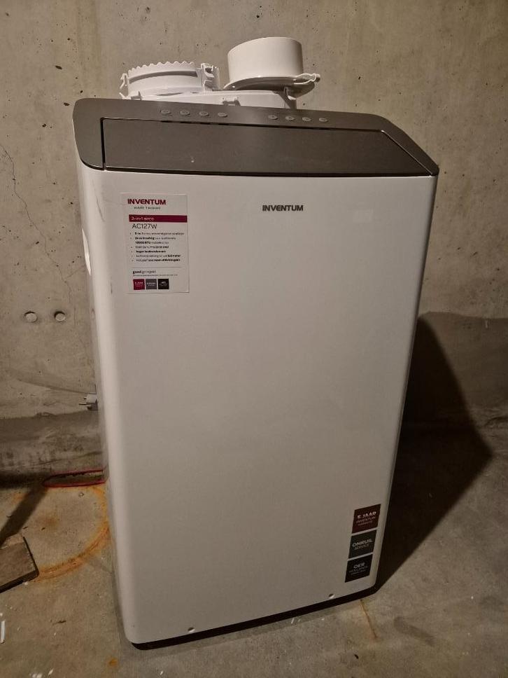 Inventum 3-in-1 airconditioner AC127W high performance, Witgoed en Apparatuur, Airco's, Zo goed als nieuw, Mobiele airco, 100 m³ of groter