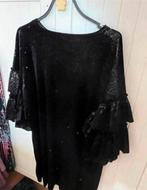 Black XL Party Dress Velvet Paillete, Kleding | Dames, Ophalen of Verzenden, Zo goed als nieuw, Maat 46/48 (XL) of groter, Zwart