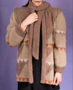 Escada Mohair Jacket vintage trendy Coat CARDIGAN western, Bruin, Ophalen of Verzenden, A, A