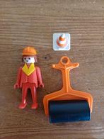 Playmobil wegwerker met wals., Ophalen of Verzenden, Gebruikt