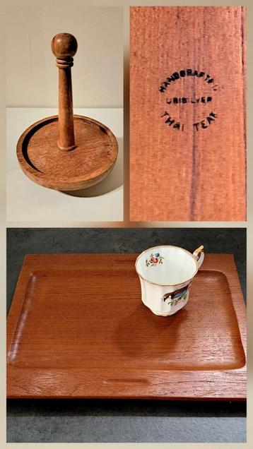 Unisilver | 2 teakhouten dienbladen | 1960 beschikbaar voor biedingen