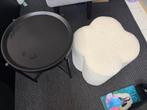 Stijlvolle tafel met poef, Ophalen, Minder dan 45 cm, Minder dan 55 cm, Gebruikt