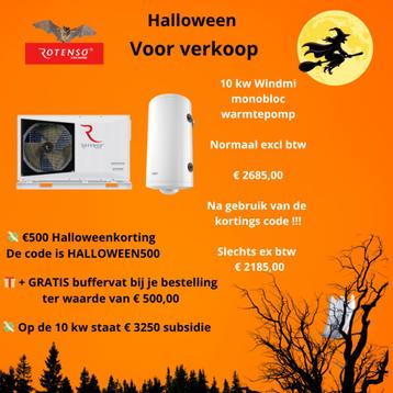 10kw Rotenso windmi monobloc WARMTEPOMP Halloween aanbieding beschikbaar voor biedingen