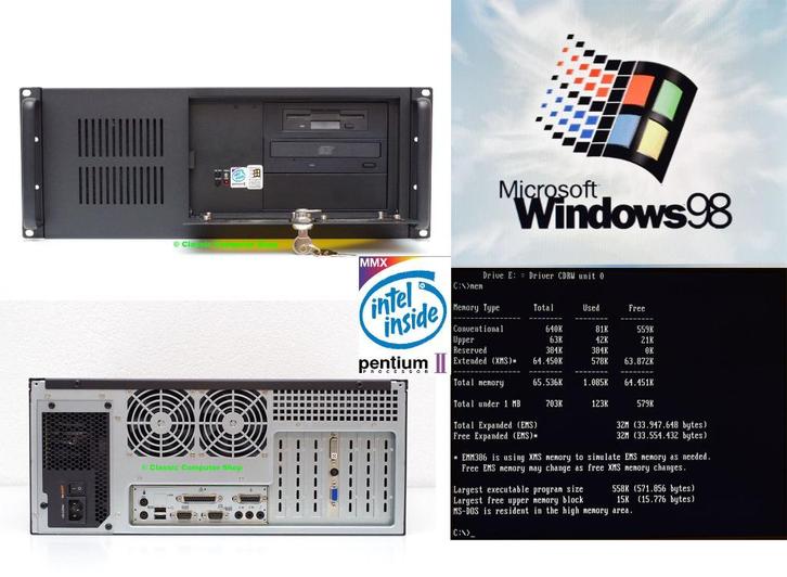 Industriële MS-DOS & Windows 98 legacy applicatie pc, Computers en Software, Overige Computers en Software, Refurbished, Verzenden