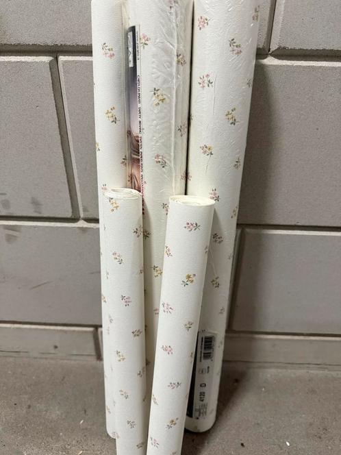Bloemen Behang - Nieuw in verpakking, Huis en Inrichting, Stoffering | Behang, Wit, 10 tot 25 m², Ophalen of Verzenden
