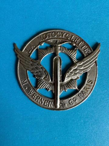 Badge La Motocyclette M. Werner & Co Paris embleem. beschikbaar voor biedingen