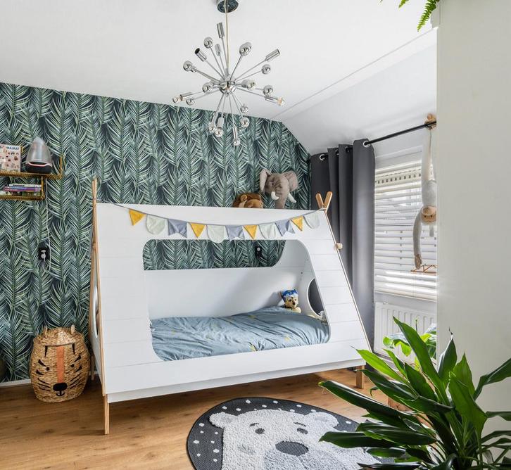 Kinderbed Woood tipitent incl lade, excl. matras, Kinderen en Baby's, Kinderkamer | Bedden, Zo goed als nieuw, 180 cm of meer