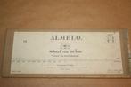 Oude stafkaart - Almelo - 1916, Boeken, Atlassen en Landkaarten, Nieuw, Ophalen of Verzenden, Landkaart, 1800 tot 2000