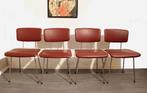 4x Gispen buisframe stoelen sixties vintage design, Ophalen, Gebruikt, -, -