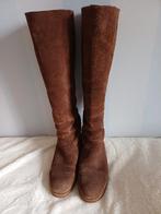 Shabbies Donkerbruine Suède Laarzen - Maat 38, Hoge laarzen, Shabbies, Bruin, Ophalen of Verzenden