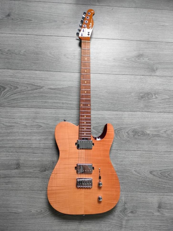 Harley Benton Fusion-T HH HT roasted FNT, Muziek en Instrumenten, Snaarinstrumenten | Gitaren | Elektrisch, Zo goed als nieuw