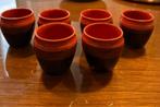 6 cute tea mugs | earthenware, Antiek en Kunst, Antiek | Keukenbenodigdheden, Ophalen of Verzenden