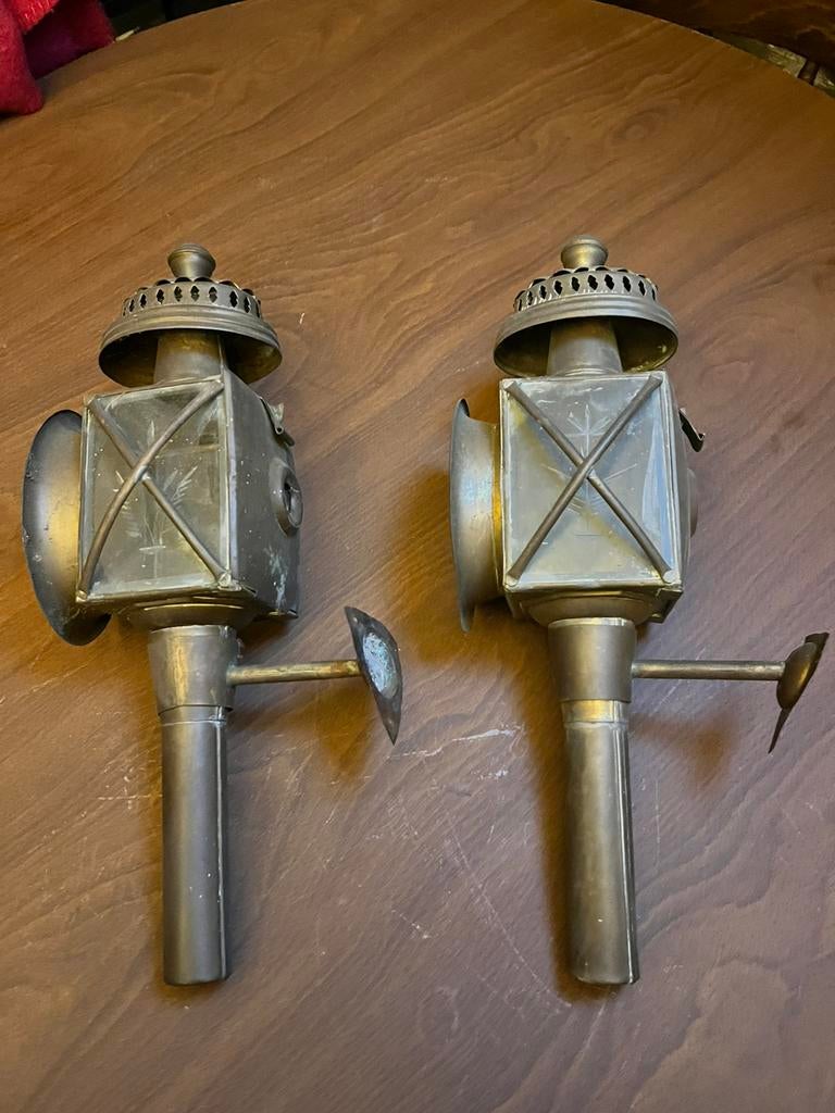 Antike koets lampen, Ophalen, Gebruikt