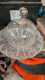 Kristallen botervloot met deksel, Antiek en Kunst, Antiek | Glas en Kristal, Ophalen of Verzenden
