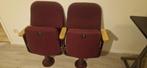 Bioscoop theater stoelen, Huis en Inrichting, Stoelen, Twee, Gebruikt, Ophalen, Rood