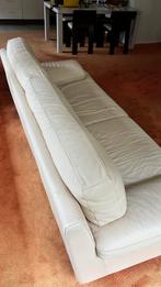 Leren bank van hoge kwaliteit gratis af te halen, Huis en Inrichting, Banken | Bankstellen, Ophalen, Gebruikt, Driepersoons, Rechte bank