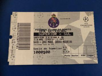 ⚽ Ticket EC1 Fc Porto - Ifk Goteborg 1996-1997⚽