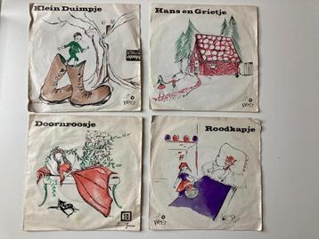 Tante Tini vertelt sprookjes - 4 singles - jaren '60 beschikbaar voor biedingen