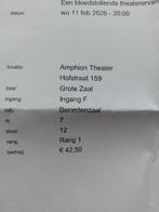 Hitchcock's Dial M for murder tickets, Amphion Doetinchem., Twee personen, Februari, Toneel