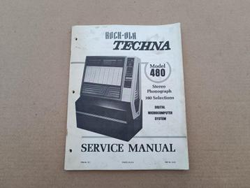 Service manual: rock-ola 480/ techna (1980) jukebox beschikbaar voor biedingen