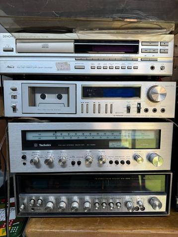 Defecte Vintage Audio Stapel - Opknapperskans! beschikbaar voor biedingen