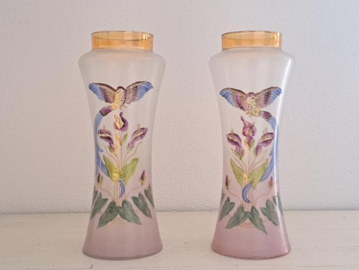 Set van 2 Prachtige Tijdloze Antieke Art Nouveau Vazen, Antiek en Kunst, Antiek | Vazen, Ophalen of Verzenden