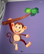 Muursticker - Hangende Aap, Huis en Inrichting, Ophalen of Verzenden, Nieuw