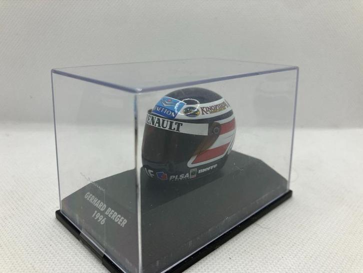 69931: Helm - F1 - Gerhard Berger - 1996 - Minichamps 1:8, Hobby en Vrije tijd, Modelauto's | 1:5 tot 1:12, Zo goed als nieuw