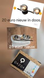 QAZQA Vidro CL 2 Brass Plafondlamp Nieuw in Doos, Ophalen of Verzenden, Nieuw, Glas, Eric kuster