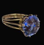 Prachtige 18 k gouden Ring  Grote facetgeslepen Amethist, Verzenden, ., Zo goed als nieuw, Dame