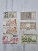 Collectie Belgische  Biljetten 7 stuks, Ophalen of Verzenden, België, Setje