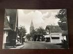 Castricum Dorpsstraat winkels en kerk rond 1955,   105, Ophalen of Verzenden, 1940 tot 1960, Gelopen, Noord-Holland