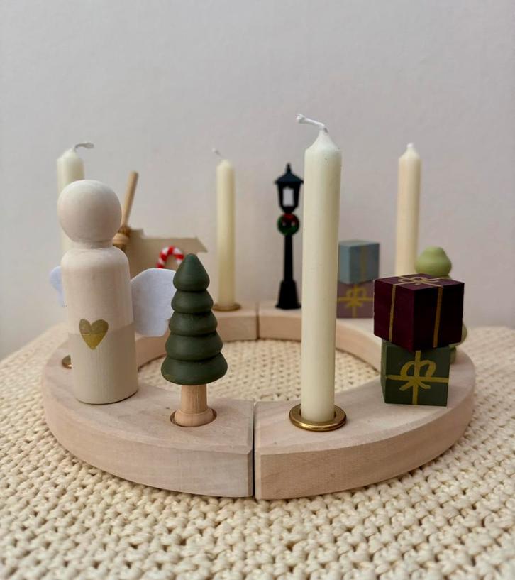 Kerstengel jaarring / seizoentafel, Diversen, Kerst, Zo goed als nieuw, Ophalen of Verzenden