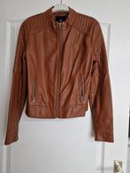 Lederlook jasje, Verzenden, Zo goed als nieuw, Maat 36 (S), Bruin