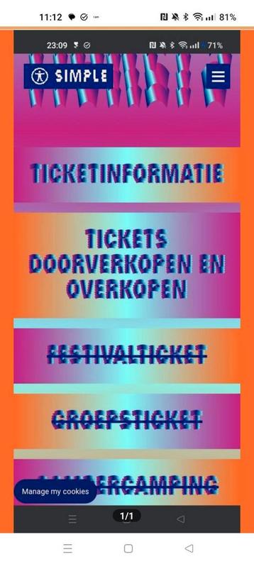 1x Lowlands ticket beschikbaar voor biedingen