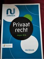 Privaatrecht werkboek mbo Jasper Brik - Werkboek, Ophalen of Verzenden, Zo goed als nieuw, Jasper Brik