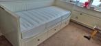 Ikea Hemnes Bed met matras, Ophalen, Eenpersoons, Wit, 80 cm