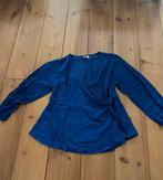 Leuke kobaltblauwe overslag blouse Aprico, L, Blauw, Maat 42/44 (L), Ophalen of Verzenden, Zo goed als nieuw