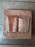Antieke Terracotta Tegel met Bijbel Voorstelling, Ophalen of Verzenden